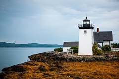 Grindle Point Light at Low tide on Islesboro Island in Maine